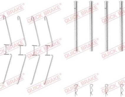 Монтажный набор дисковых колодок QUICK BRAKE 1091155