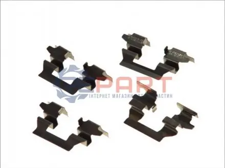 Монтажний набір гальмівних колодок NISSAN 350Z, MURANO I, MURANO II, X-TRAIL I, X-TRAIL II RENAULT KANGOO BE BOP, KANGOO EXPRESS, KANGOO II, KOLEOS I 1.2-Electric 06.01 QUICK BRAKE 1091625 Купити в Україні