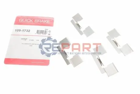 Монтажний набір гальмівних колодок CHRYSLER PT CRUISER 1.6-2.4 06.00-12.10 QUICK BRAKE 109-1732 Купити в Україні