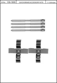 Монтажный набор тормозной колодки QUICK BRAKE 1091809
