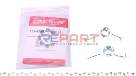 Фото Пружини супорта (заднього) Renault Master/Opel Movano 98- (К-кт L+R) QUICK BRAKE (113-0500) зображення 1