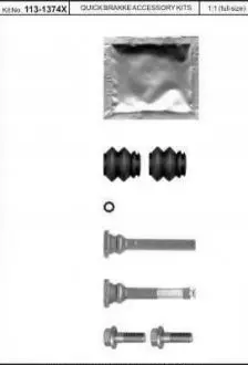 Фото Комплект направляючих гальмівного супорта QUICK BRAKE (1131374X) зображення 1