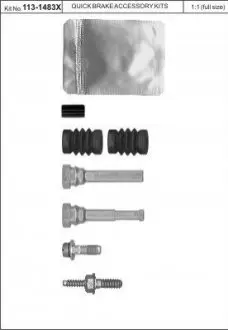 Ремкомлект тормозного суппорта QUICK BRAKE 113-1483X
