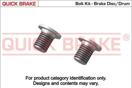 Болт, диск тормозного механизма QUICK BRAKE 11662K