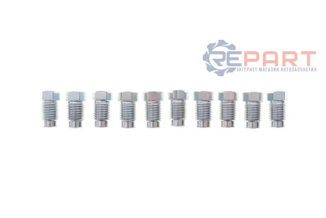 З'єднувач трубки гальмівний (M10x1.25/10x19.5/d=5.0) (к-кт 10 шт) QUICK BRAKE 171-L-10