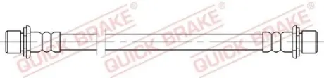 Фото 1 — Гальмівний шланг QUICK BRAKE (25063) Фото Гальмівний шланг QUICK BRAKE (25063) зображення 1