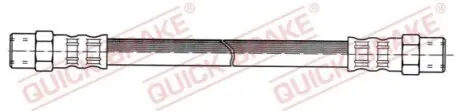 Тормозной шланг гибкий задн Прав (длина 150мм, M10x1/M10x1) AUDI 80 B3, 90 B3, COUPE B3 1.6-2.8 06.86-12.96 QUICK BRAKE 27012