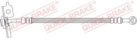 Гальмівний шланг гнучкий передн Прав (довжина 320мм, M10x1) HYUNDAI SANTA FÉ II KIA SORENTO II 2.0D-3.5 11.05-12.15 QUICK BRAKE 50736