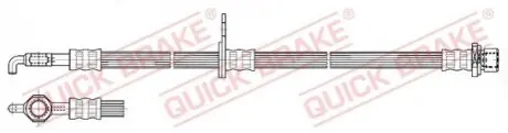 Тормозной шланг гибкий передн Лев (длина 583мм, M10x1) TOYOTA AVENSIS, COROLLA, COROLLA VERSO 1.3-2.4 09.00-03.09 QUICK BRAKE 59963