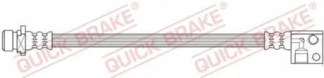 Гальмівний шланг гнучкий задн Лів (довжина 316мм, M10x1/M10x1) HONDA CIVIC VIII 1.4-2.2D 09.05-01.12 QUICK BRAKE 62016