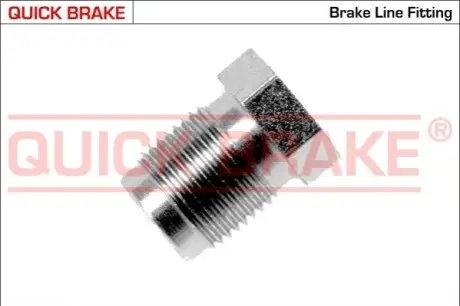 З'єднувач трубки гальмівний (M12x1/12x18/d=6.5) QUICK BRAKE BX