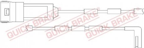 Датчик зносу гальмівних колодок(дискових) QUICK BRAKE WS0193A