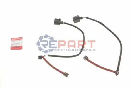 Фото Датчик зносу гальмівних колодок (передніх) VW Touareg 02-10/ Audi Q7 06-15 (L=420mm) К-кт 2 шт. QUICK BRAKE (WS0225A) зображення 1