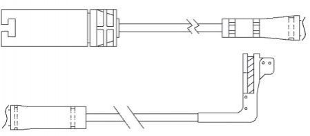 Датчик зносу гальмівних колодок QUICK BRAKE WS 0295 A (фото 1)