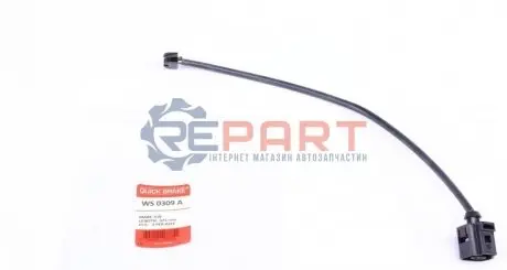 Фото Датчик зносу гальмівних колодок (передніх) VW Touareg 3.0-4.2 10- (L=325mm) К-кт 2 шт. QUICK BRAKE (WS 0309 A) зображення 1