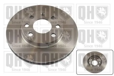 Диск гальмівний (передній) Opel Astra F/Kadett E 91- (236x20) QUINTON HAZELL BDC3205 Купити в Україні