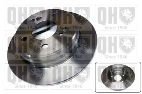 Фото Диск гальмівний (задній) MB 190 (W201)/124/C-class (W202) 82-00 (258x9) QUINTON HAZELL (BDC3447) зображення 1