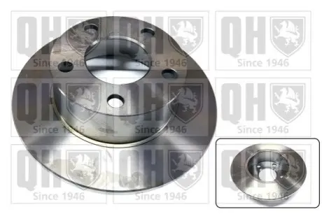 Диск гальмівний (задній) Skoda Superb/VW Passat 96-08 (244.9x10) QUINTON HAZELL BDC3929 Купити в Україні