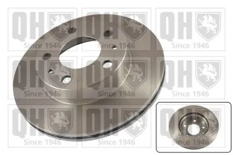 Диск гальмівний (передній) Citroen Jumper/Fiat Ducato/Peugeot Boxer 94- (280x24) (вентильований) QUINTON HAZELL BDC4361 Купити в Україні