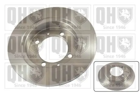 Фото Диск гальмівний (задній) Mitsubishi Carisma/Space Star/Volvo S40/V40 95-06 (260x10) (з покриттям) QUINTON HAZELL (BDC4634) зображення 1