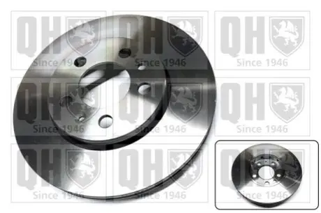 Диск гальмівний (передній) Skoda Fabia/Octavia 96-/Roomster 06-/VW Golf 97-06 (256x22) QUINTON HAZELL BDC4669 Купити в Україні