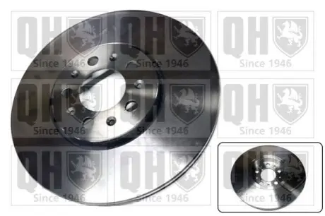 Диск гальмівний (передній) Skoda Fabia 99-/Rapid 13-/Roomster 06-15/VW Golf (288x25)(з покр.)(вент.) QUINTON HAZELL BDC4735 Купити в Україні