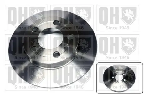 Диск гальмівний (задній) Audi A3/TT 96-06/Skoda Octavia/VW Golf IV 98-06 (238.9x8.9) QUINTON HAZELL BDC4763 Купити в Україні