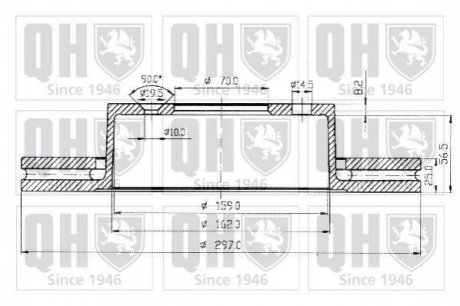 Тормозные диски QUINTON HAZELL BDC4804 (фото 1)