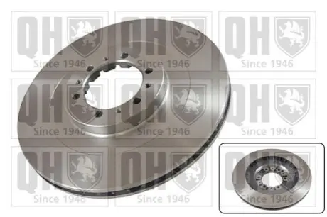 Фото Диск гальмівний (передній) Mitsubishi Pajero/L200 90-07 (314x24) QUINTON HAZELL (BDC5200) зображення 1
