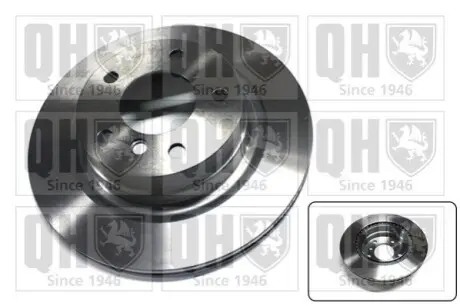 Диск гальмівний (задний) BMW 1 (E81/E87)/3 (E90/E91/E92) 05-13 (300x20) в к-ті з болтами QUINTON HAZELL BDC5436 Купити в Україні