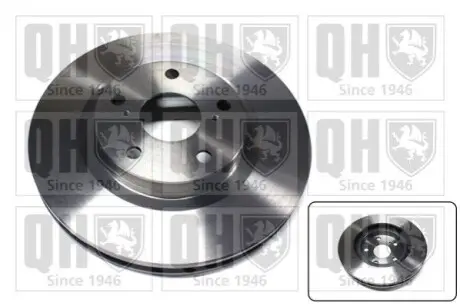 Диск гальмівний (передній) Toyota Auris 10-/Rav4 2.0-2.2 06- (296x28) QUINTON HAZELL BDC5574 Купити в Україні