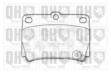 Гальмiвнi колодки дисковi QUINTON HAZELL BP1230 Купити в Україні