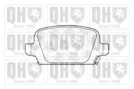 Фото 1 — Гальмiвнi колодки дисковi QUINTON HAZELL (BP1267) Фото Гальмiвнi колодки дисковi QUINTON HAZELL (BP1267) зображення 1