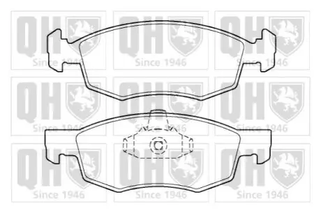 Гальмівні колодки QUINTON HAZELL BP1402 Купити в Україні