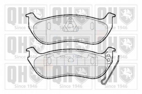 Тормозные колодки дисковые QUINTON HAZELL BP1500 (фото 1)