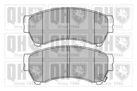 Колодки гальмівні (передні) Mazda 6 07-13 QUINTON HAZELL BP1671 Купити в Україні