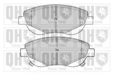 Колодки гальмівні (передні) Toyota Avensis 08-18/Verso 09-18 QUINTON HAZELL BP1683 Купити в Україні