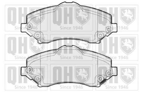 Колодки гальмівні (передні) Chrysler Grand Voyager V 07-/Dodge Caravan 08-/VW Routan 08-13 QUINTON HAZELL BP1705 Купити в Україні