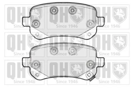 Колодки гальмівні (задні) Chrysler Grand Voyager 07-/Dodge Journey 08 QUINTON HAZELL BP1706 Купити в Україні