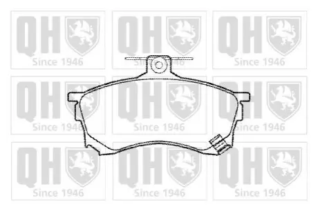 Гальмiвнi колодки дисковi QUINTON HAZELL BP960 Купити в Україні