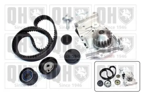 Комплект ГРМ + помпа Renault Megane III/ Scenic II/Laguna III 1.6 16V 02- (27.4x132z) QUINTON HAZELL QBPK7491 Купити в Україні