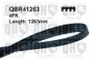 Фото Ремінь генератора Renault Megane I 1.4-1.6i/e (+AC) 96-97/Land Rover Range Rover 92-94 (4PK1260) QUINTON HAZELL (QBR41263) зображення 1