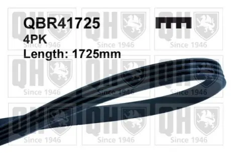 Ремінь генератора Toyota Land Cruiser 100 4.2 TD 98-07 (4PK1720) QUINTON HAZELL QBR41725 Купити в Україні