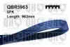 Фото Ремінь генератора Fiat Ducato 1.9D/TD/Peugeot 106 1.5D 94-04/Mitsubishi Lancer/Space Star 1.3 98-04 QUINTON HAZELL (QBR5963) зображення 1