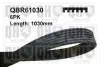 Фото Ремень клиновый 6PK#1030 QUINTON HAZELL (QBR61030) изображение 1