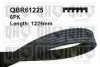 Фото Ремінь генератора Citroen C5/Jumpy/Peugeot 3008/5008/Expert 2.0BlueHDI 16 QUINTON HAZELL (QBR61225) зображення 1