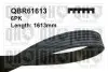 Фото Ремінь генератора Opel Corsa D 1.7CDTI 06-11/Ford Fiesta 1.8DI 00-03 QUINTON HAZELL (QBR61613) зображення 1