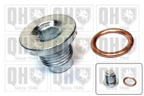 Болт зливу оливи + шайба Citroen Berlingo/Peugeot Partner 1.6 /Peugeot Boxer 2.2 HDi 09- (M16x1.5) QUINTON HAZELL QOC1000 Купити в Україні