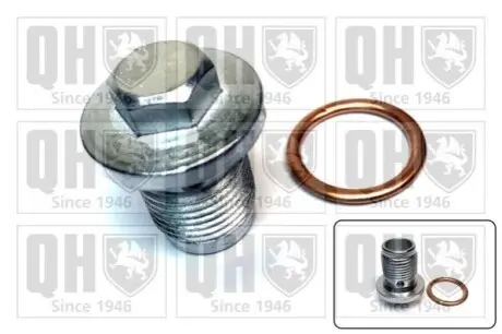 Болт зливу оливи + шайба Fiat Doblo 10-/Ducato 06-/ Opel Astra 04-15 (M18x1.5) QUINTON HAZELL QOC1015 Купити в Україні