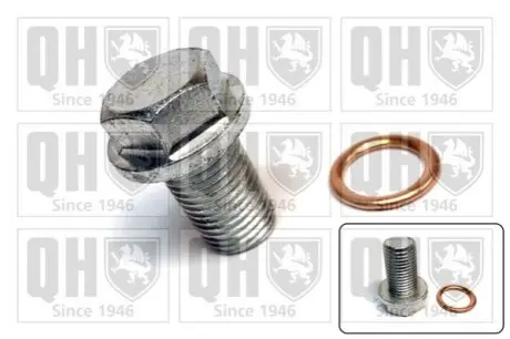 Болт зливу оливи + шайба Hyundai Santa Fe/Tucson/Kia Sportage 01- (M14x1.5x23) QUINTON HAZELL QOC1047 Купити в Україні